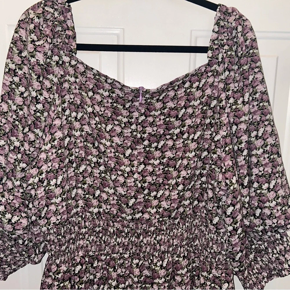 Ivy City Co Floral Smocked Dress - Picture 5 of 6